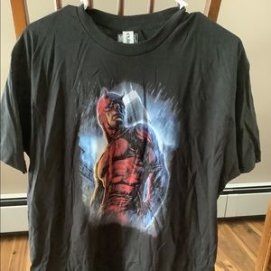 MENS MARVEL DAREDEVIL BLACK T-SHIRT L NWOT